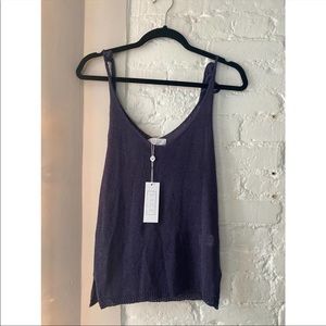 Sage the Label Navy Sweater Tank